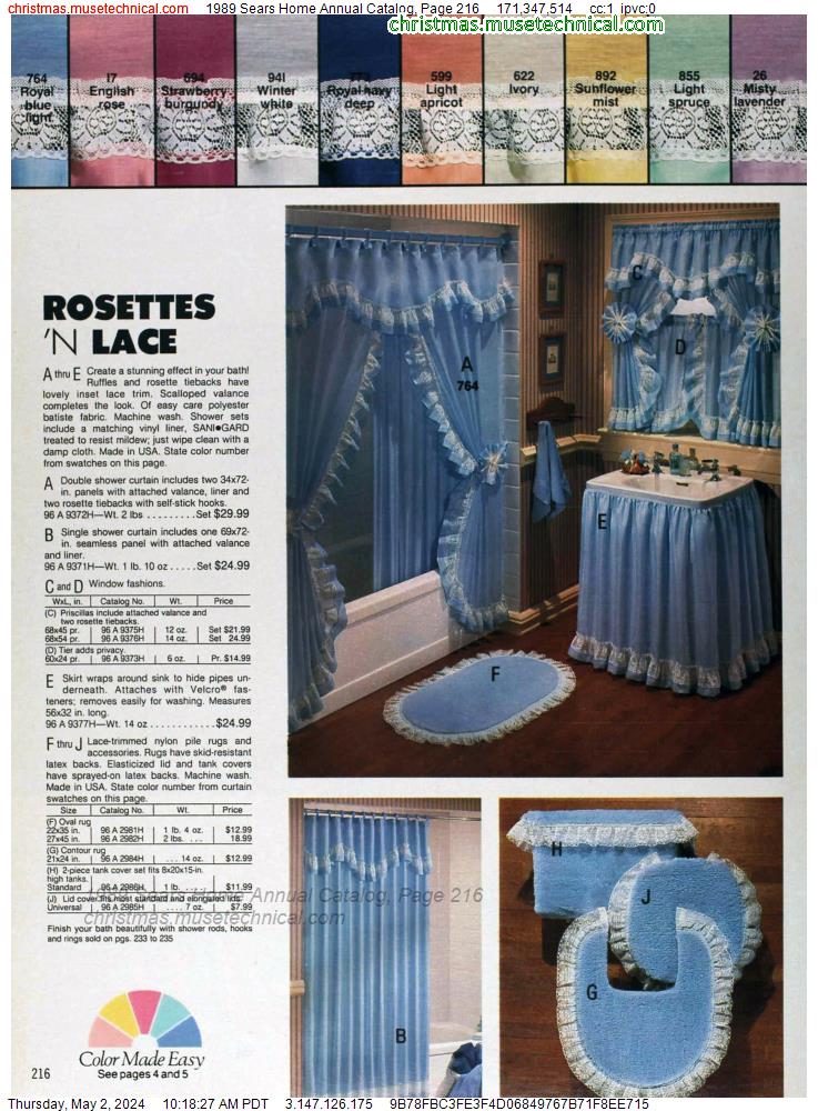 1989 Sears Home Annual Catalog, Page 216