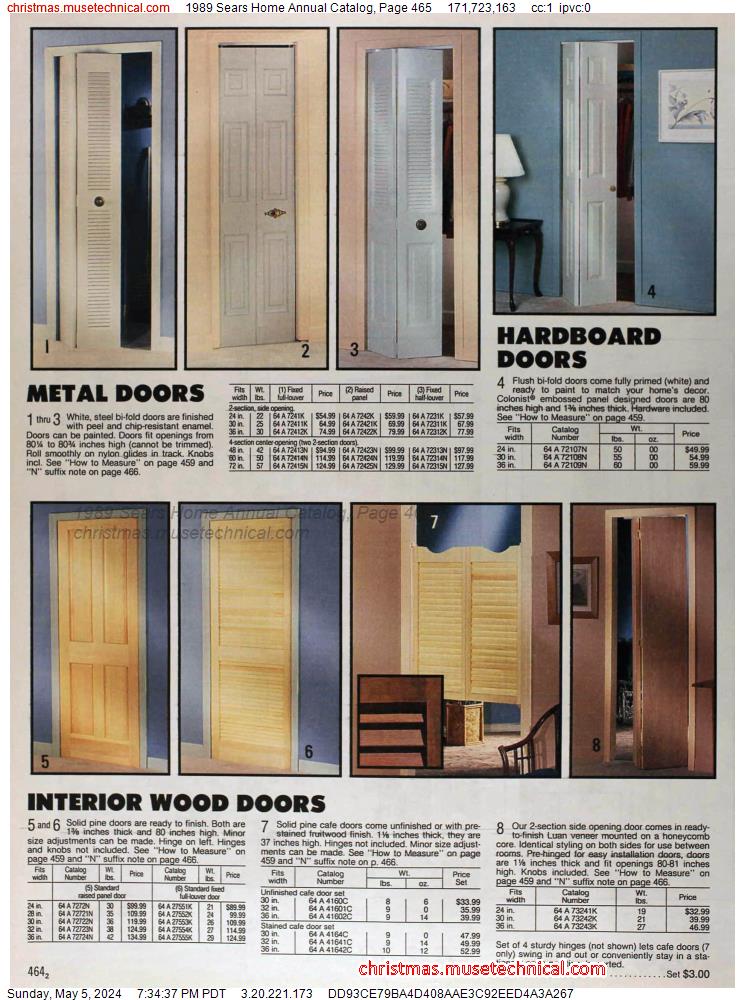 1989 Sears Home Annual Catalog, Page 465
