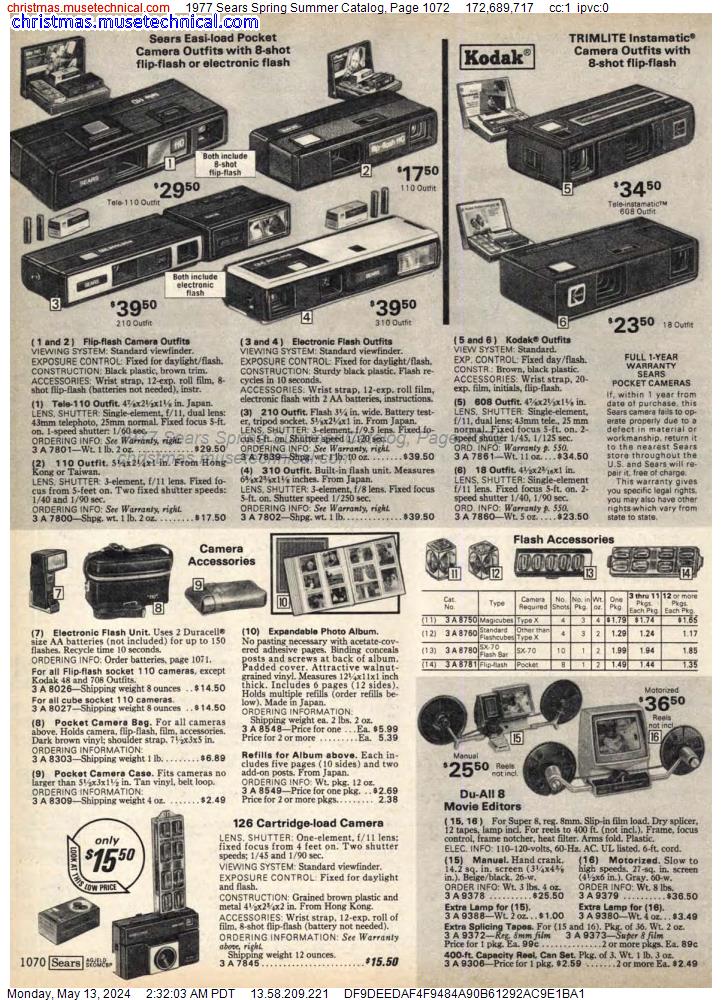 1977 Sears Spring Summer Catalog, Page 1072