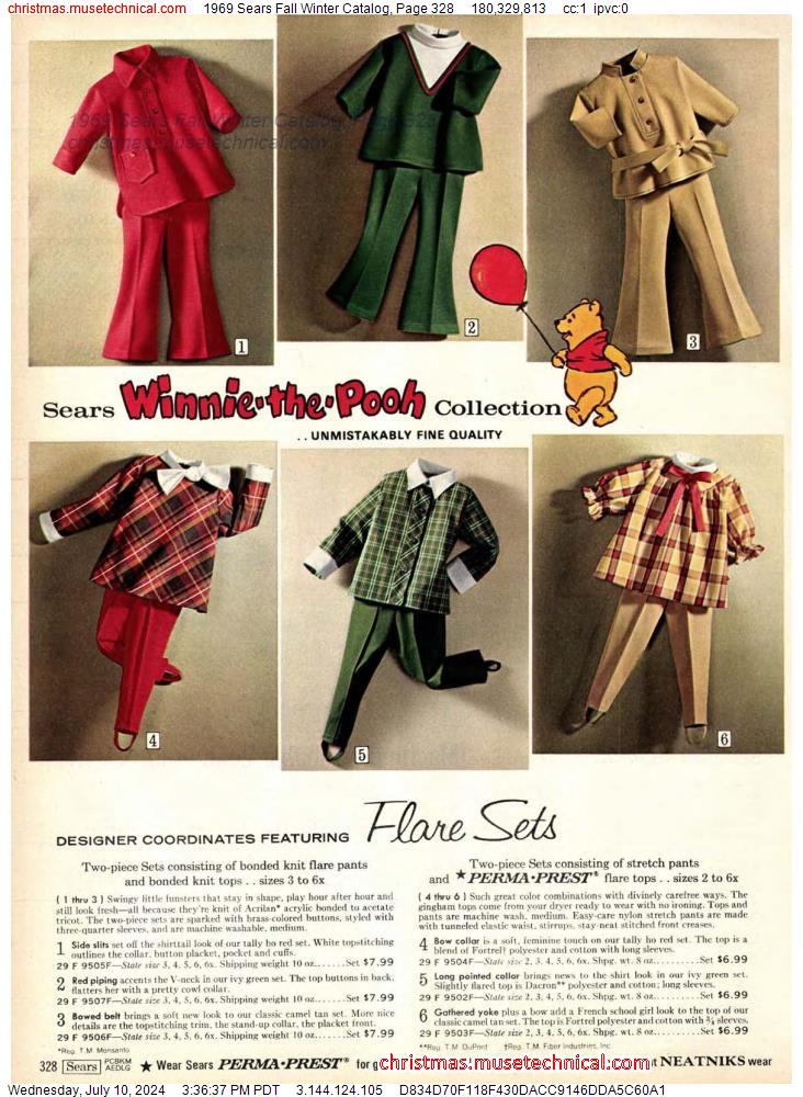 1969 Sears Fall Winter Catalog, Page 328