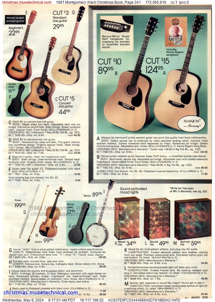 1981 Montgomery Ward Christmas Book, Page 341