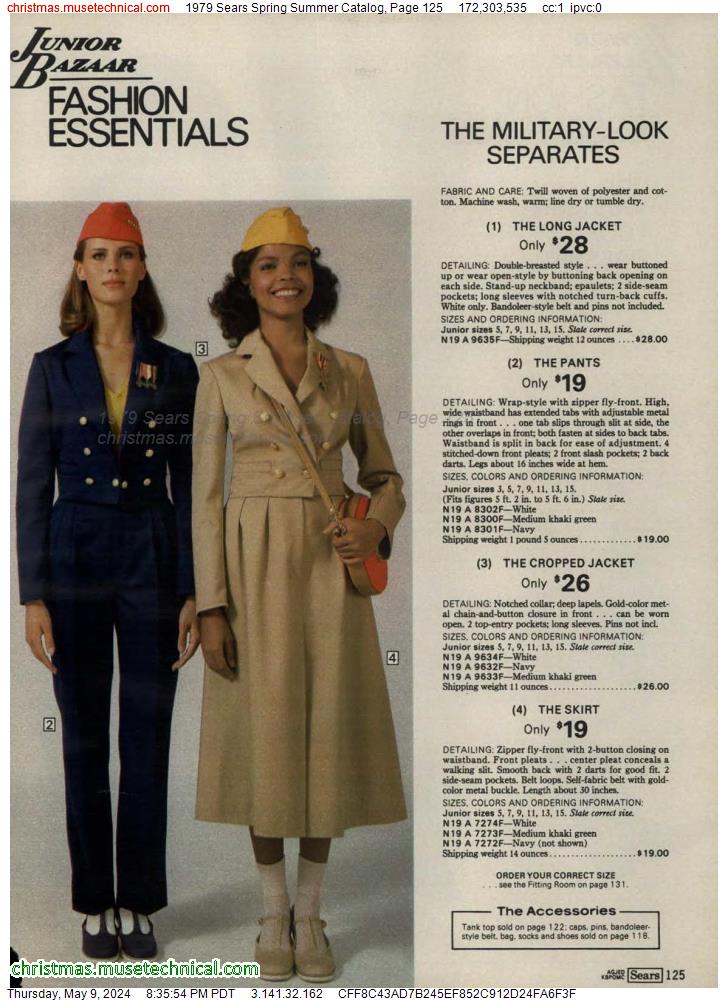 1979 Sears Spring Summer Catalog, Page 125