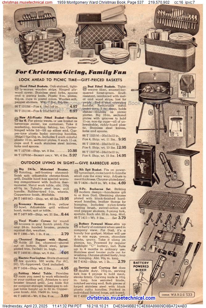 1959 Montgomery Ward Christmas Book, Page 537