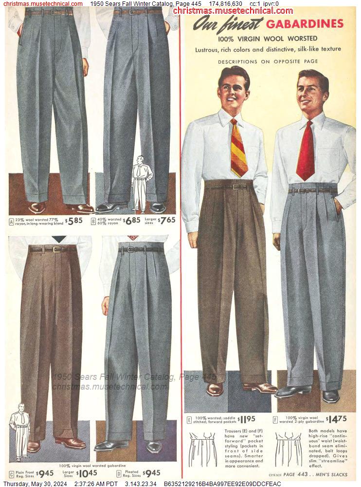 1950 Sears Fall Winter Catalog, Page 445