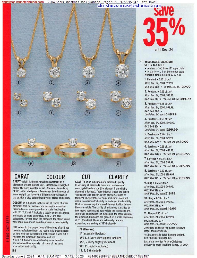 2004 Sears Christmas Book (Canada), Page 136
