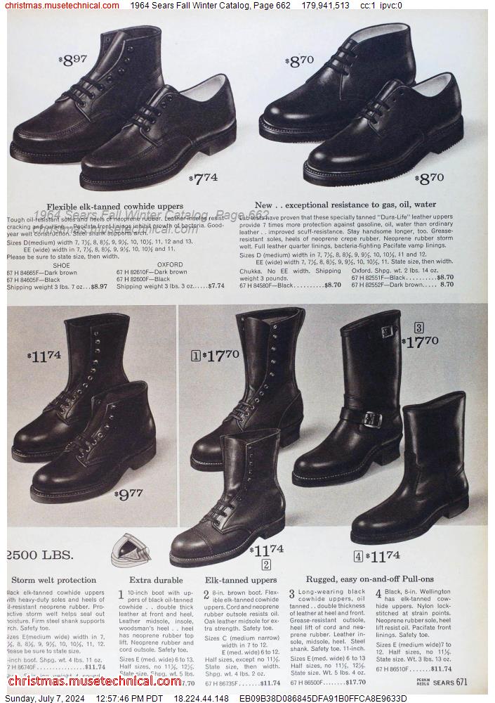 1964 Sears Fall Winter Catalog, Page 662