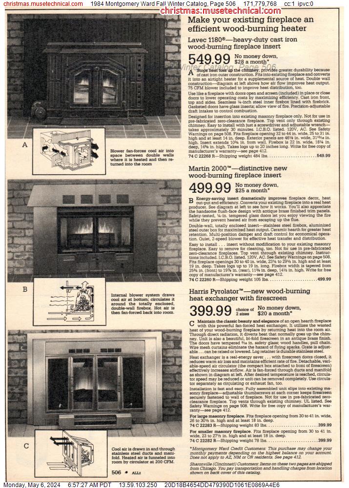 1984 Montgomery Ward Fall Winter Catalog, Page 506