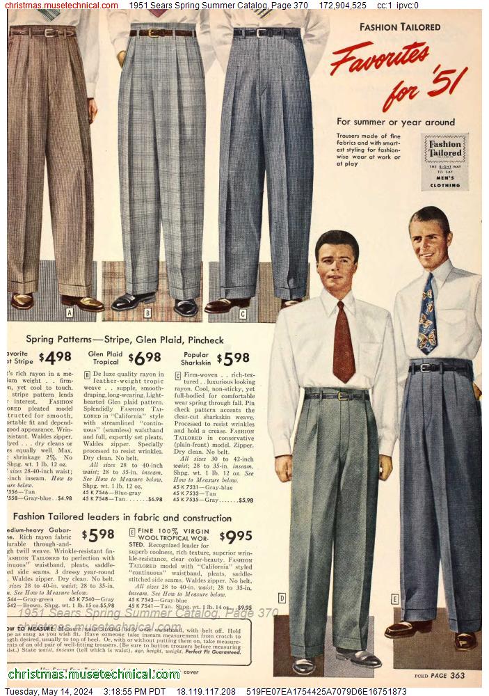 1951 Sears Spring Summer Catalog, Page 370