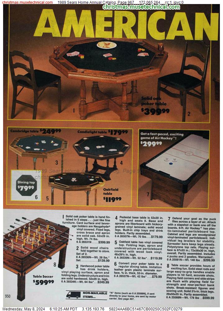 1989 Sears Home Annual Catalog, Page 967