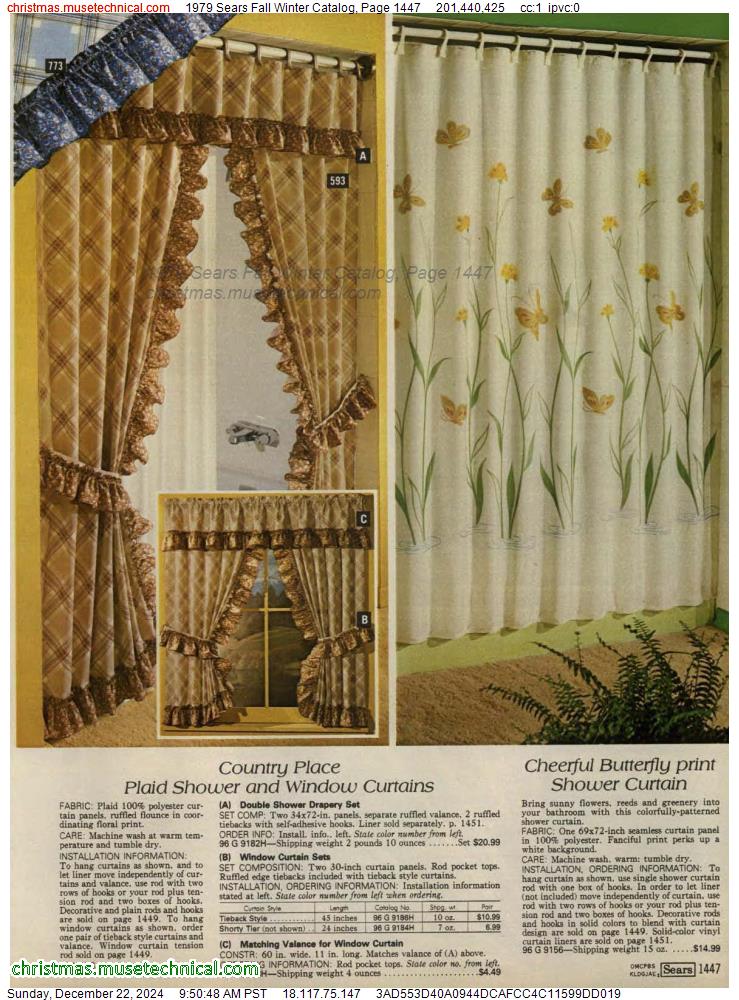 1979 Sears Fall Winter Catalog, Page 1447