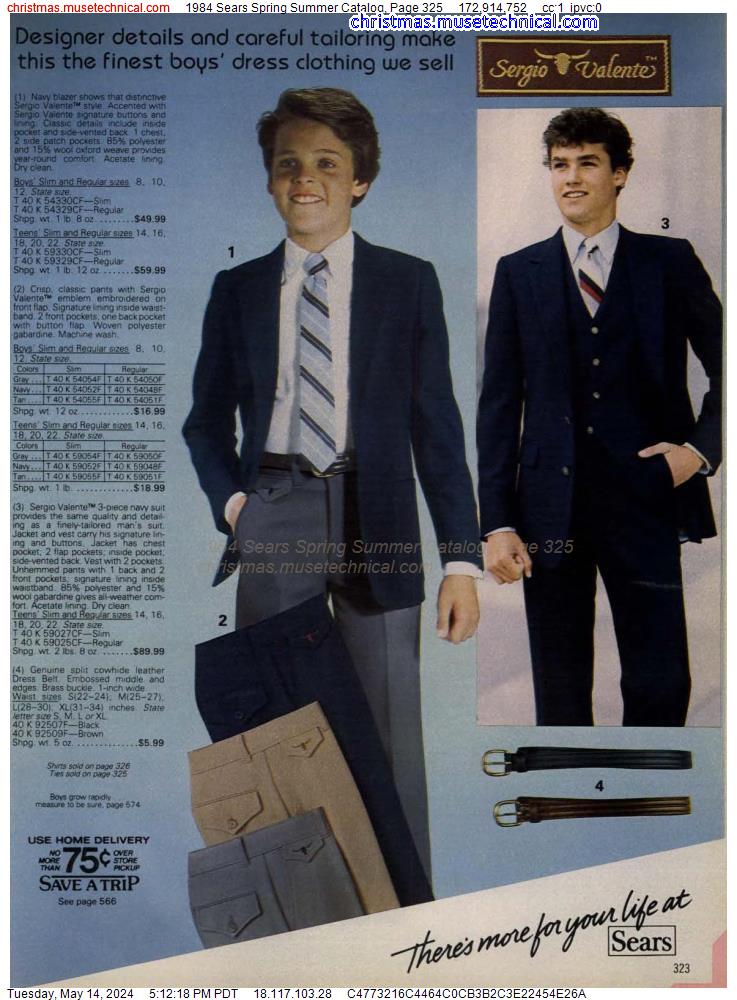 1984 Sears Spring Summer Catalog, Page 325