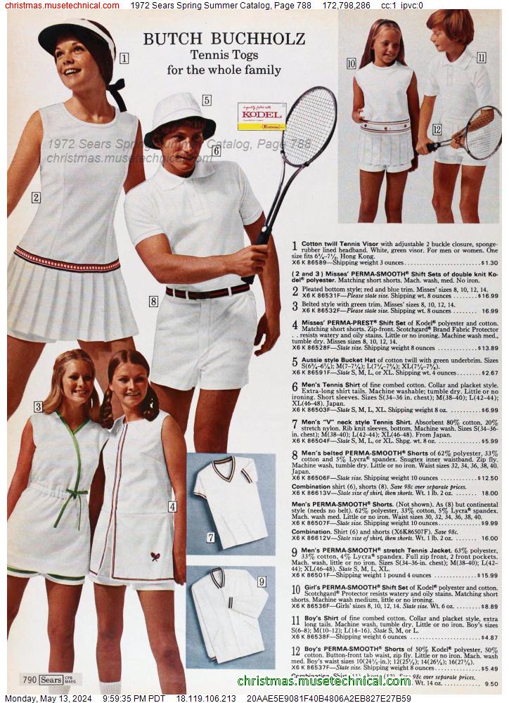 1972 Sears Spring Summer Catalog, Page 788