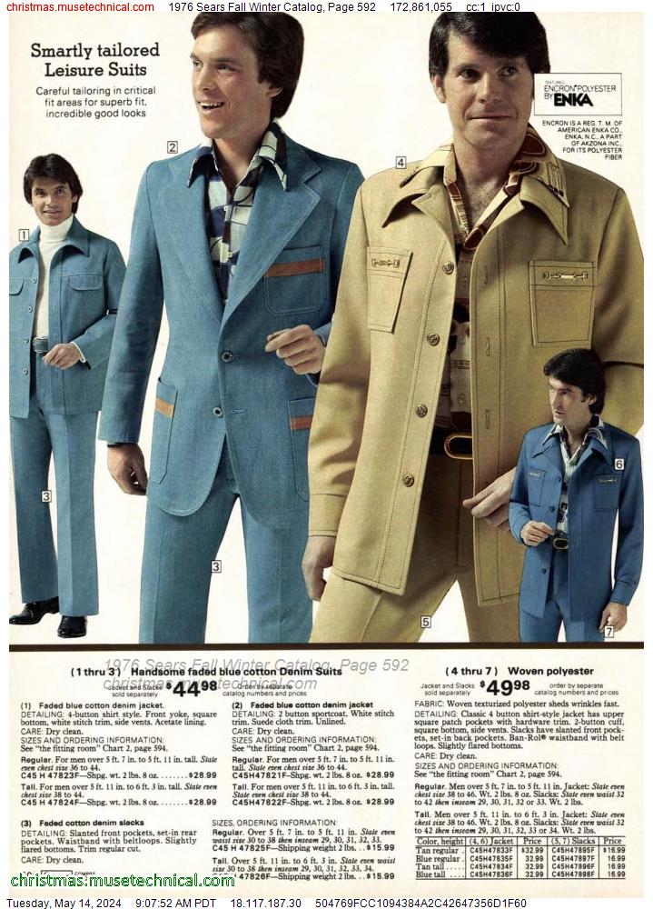 1976 Sears Fall Winter Catalog, Page 592