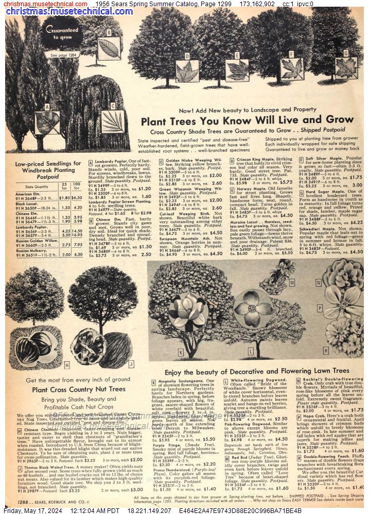 1956 Sears Spring Summer Catalog, Page 1299
