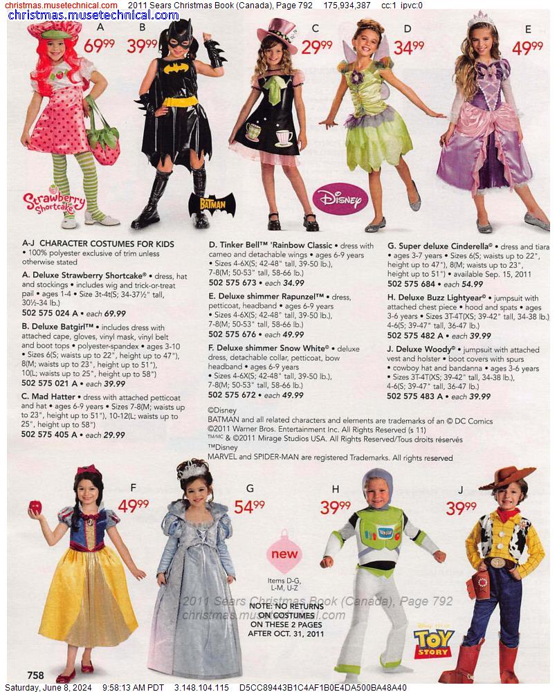 2011 Sears Christmas Book (Canada), Page 792