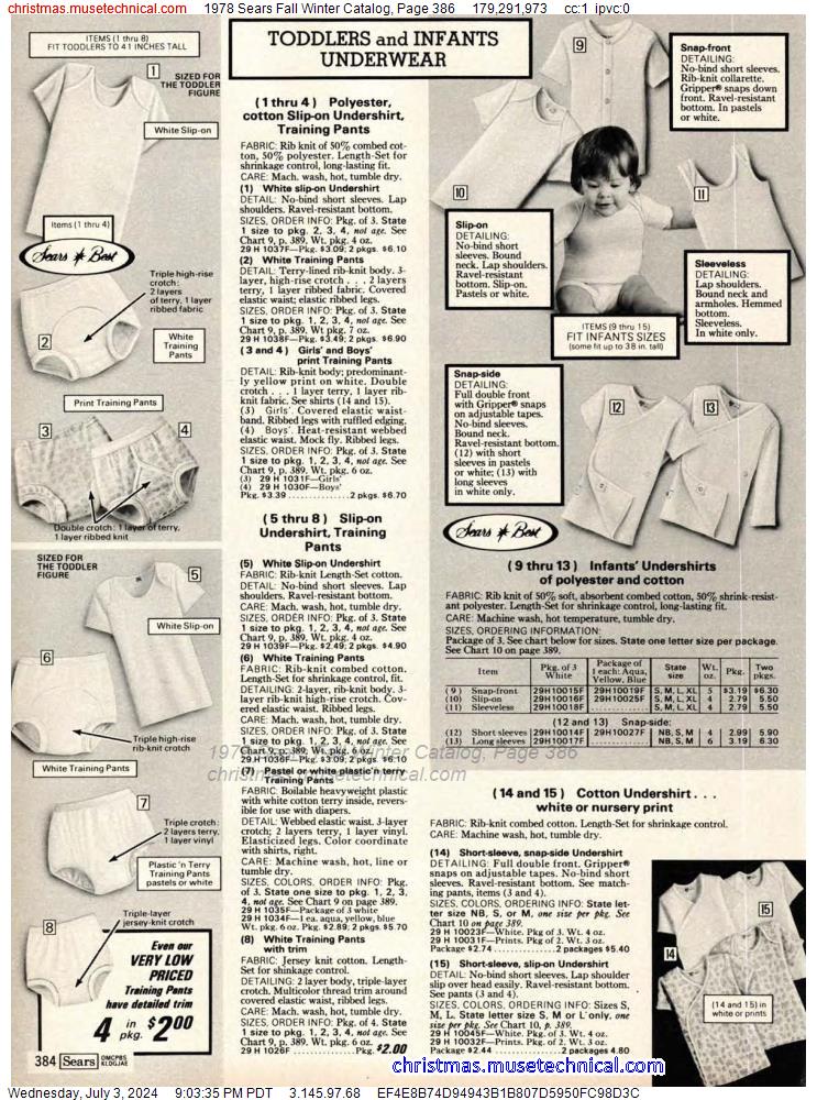 1978 Sears Fall Winter Catalog, Page 386