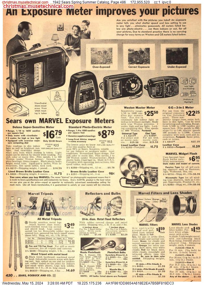 1942 Sears Spring Summer Catalog, Page 486