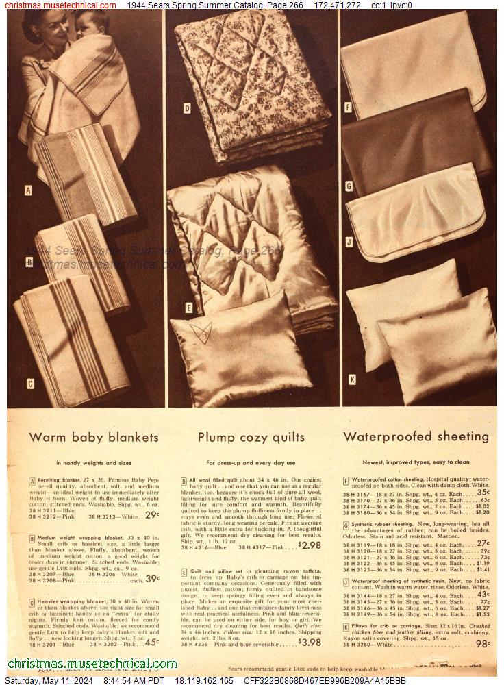 1944 Sears Spring Summer Catalog, Page 266