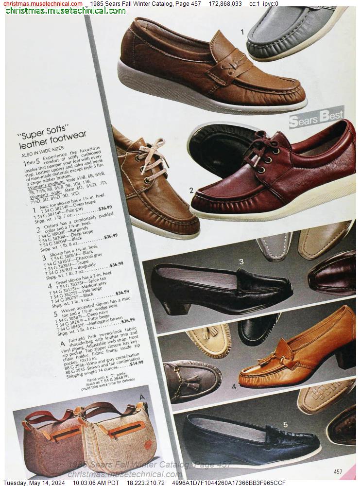 1985 Sears Fall Winter Catalog, Page 457
