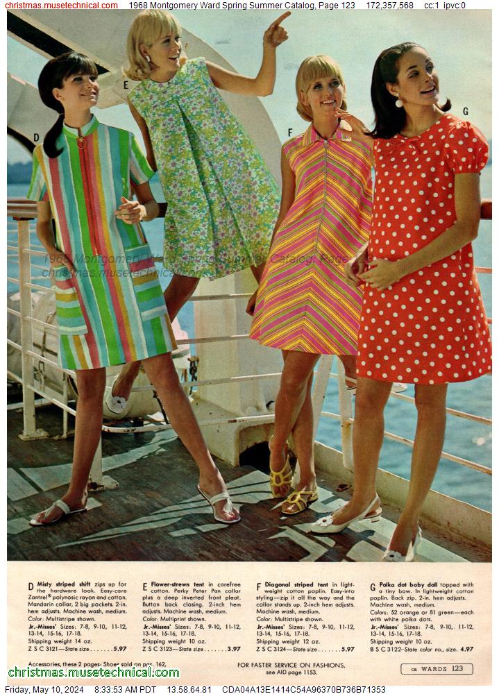1968 Montgomery Ward Spring Summer Catalog, Page 123