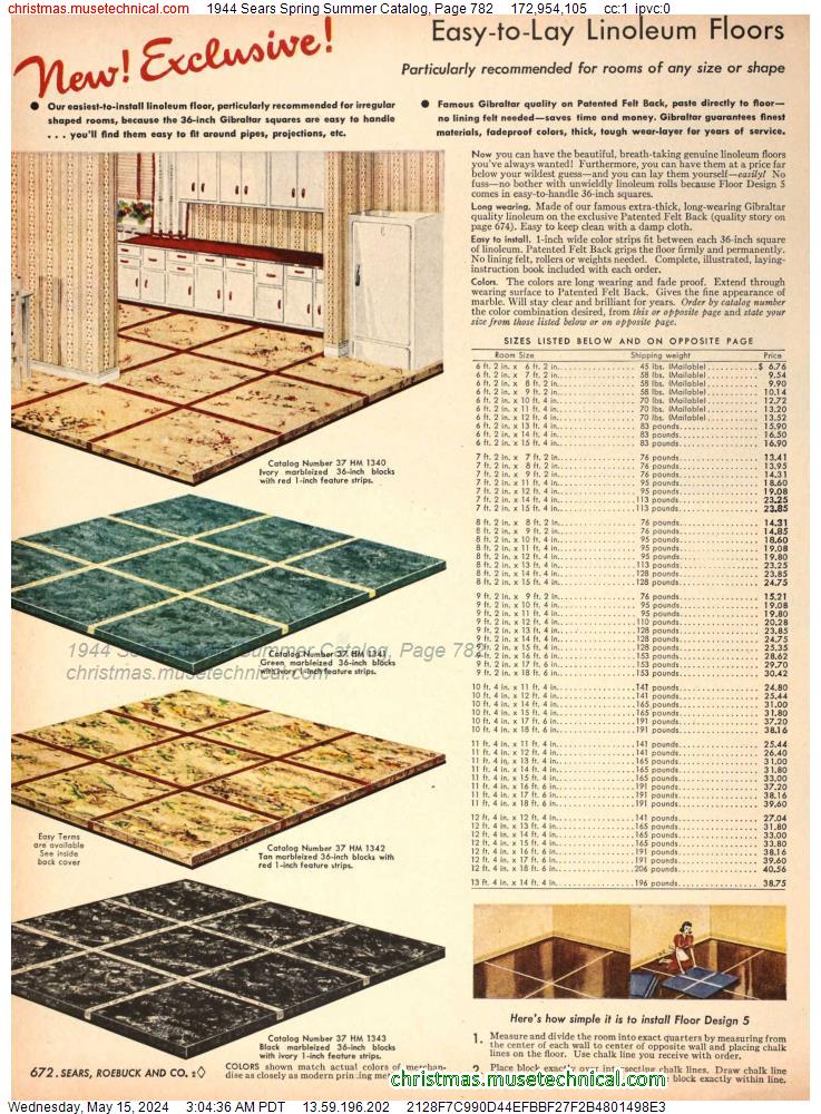 1944 Sears Spring Summer Catalog, Page 782