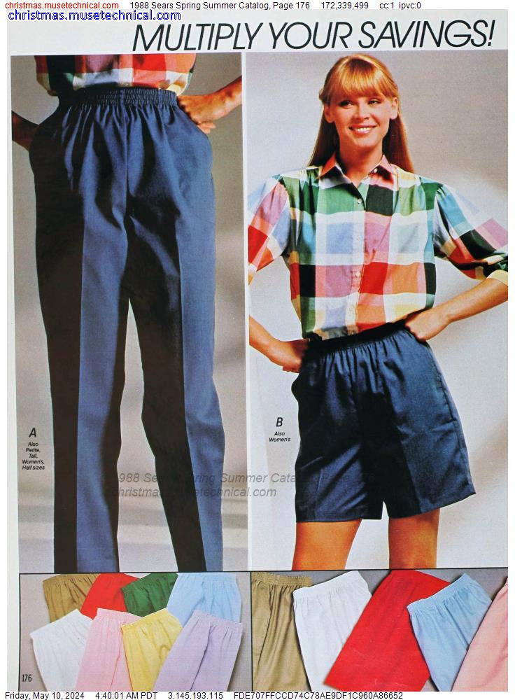 1988 Sears Spring Summer Catalog, Page 176