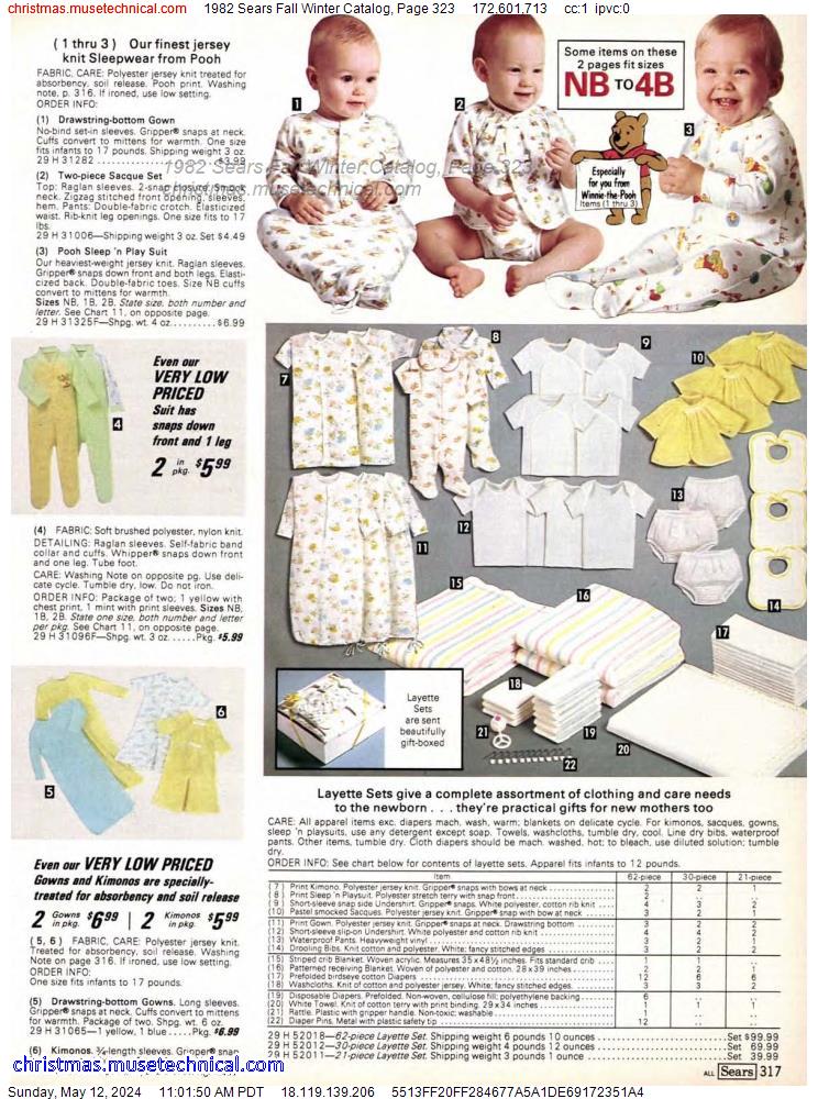 1982 Sears Fall Winter Catalog, Page 323