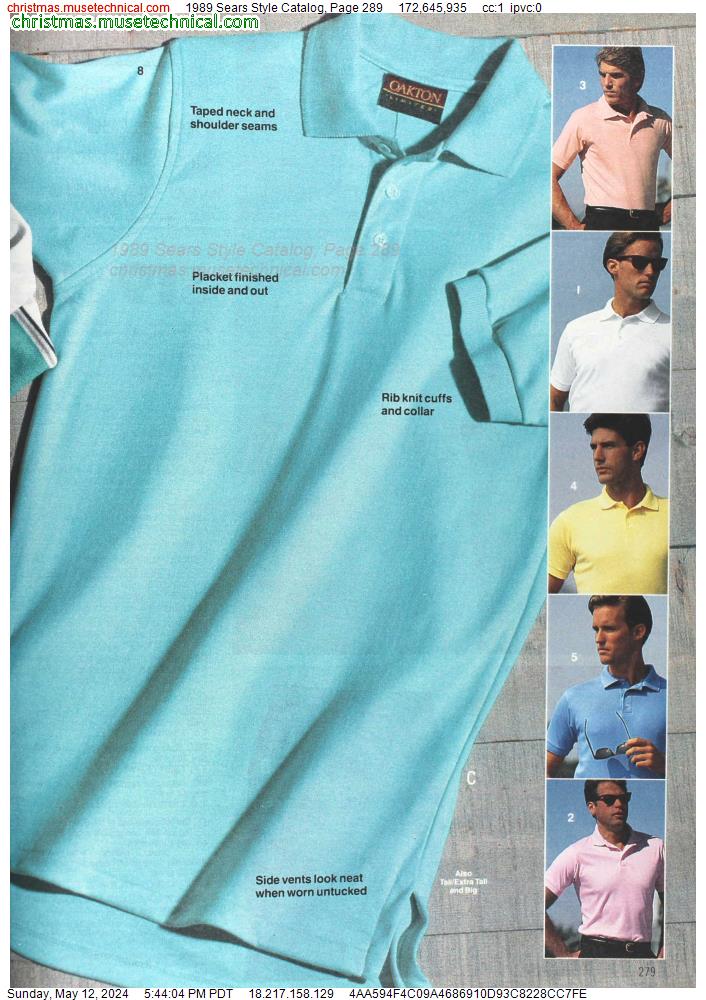 1989 Sears Style Catalog, Page 289