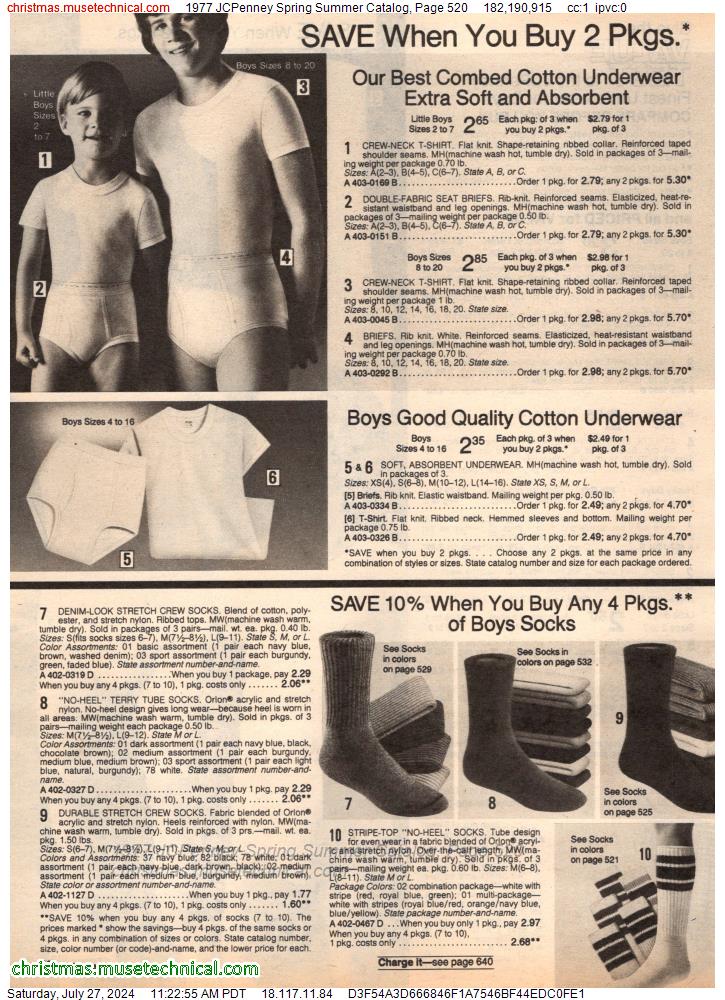 1977 JCPenney Spring Summer Catalog, Page 520