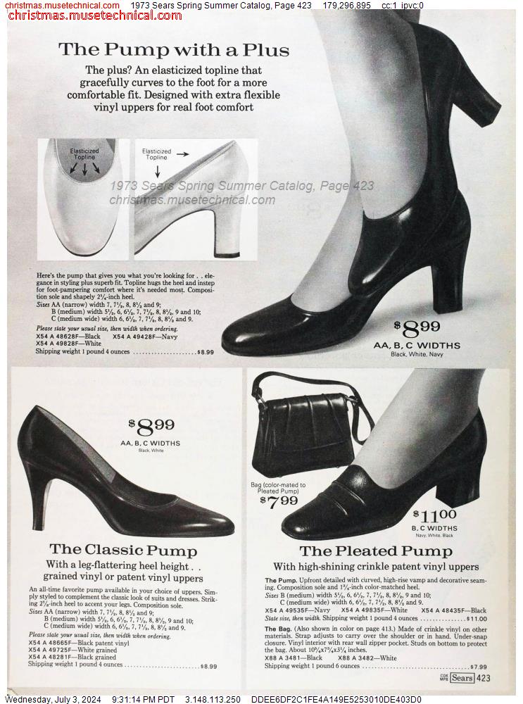 1973 Sears Spring Summer Catalog, Page 423