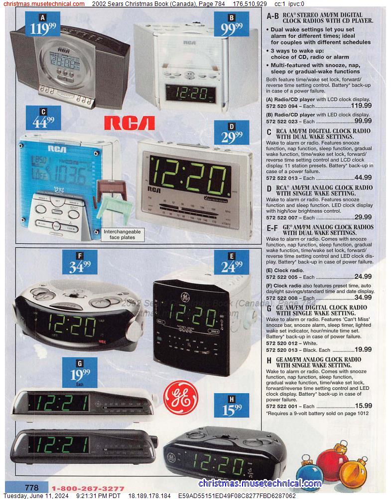 2002 Sears Christmas Book (Canada), Page 784