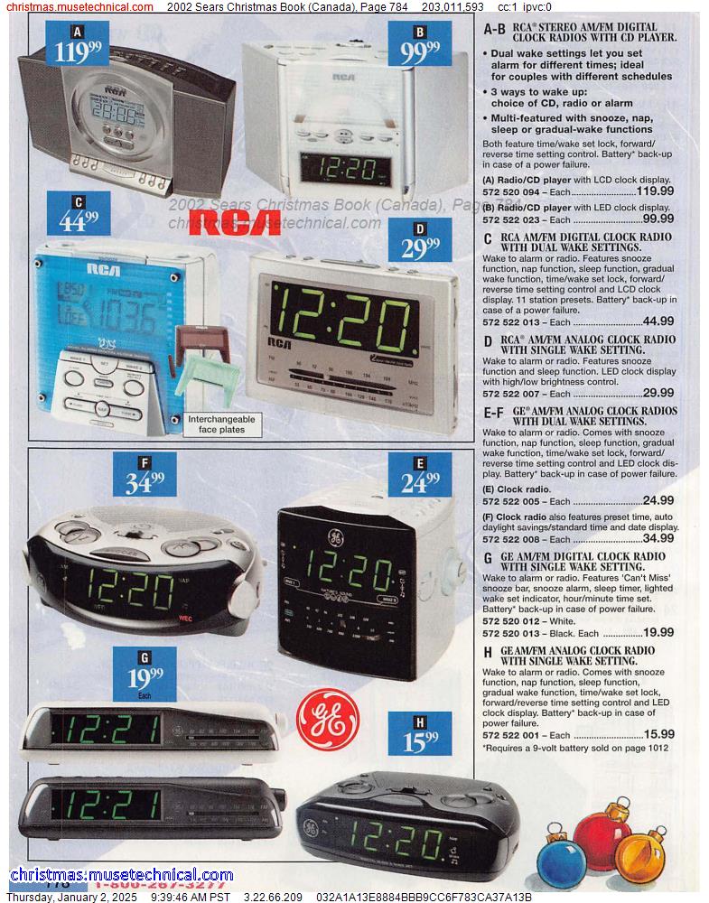 2002 Sears Christmas Book (Canada), Page 784