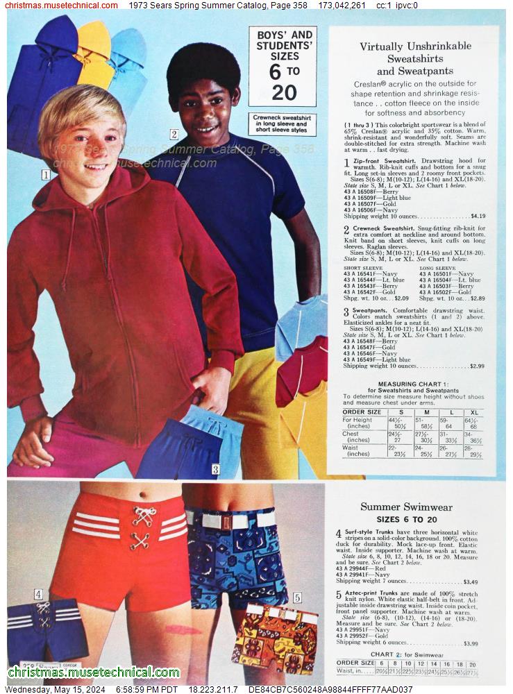 1973 Sears Spring Summer Catalog, Page 358