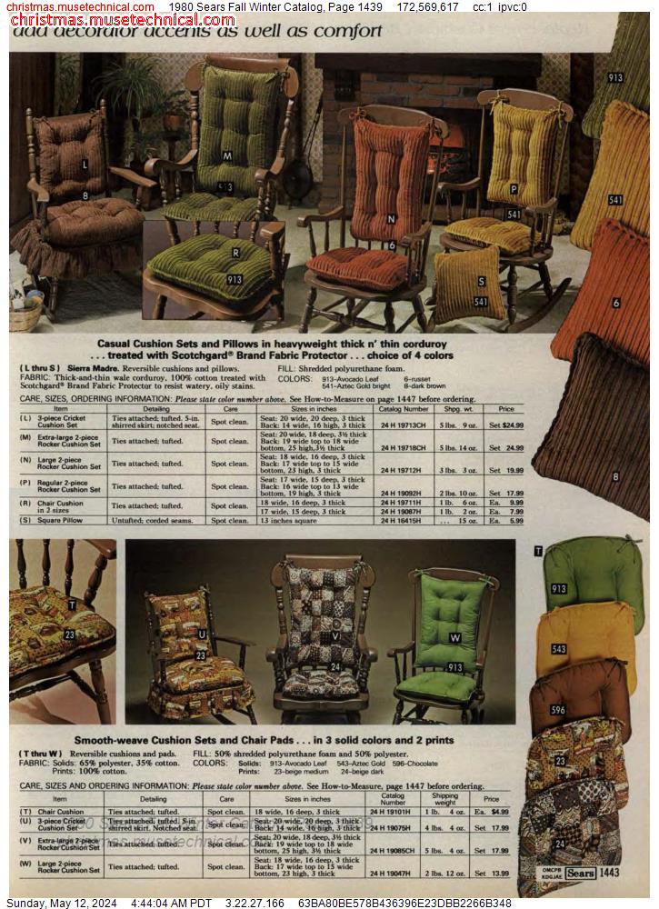 1980 Sears Fall Winter Catalog, Page 1439
