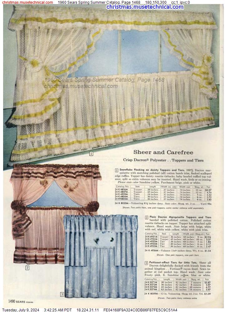 1960 Sears Spring Summer Catalog, Page 1468