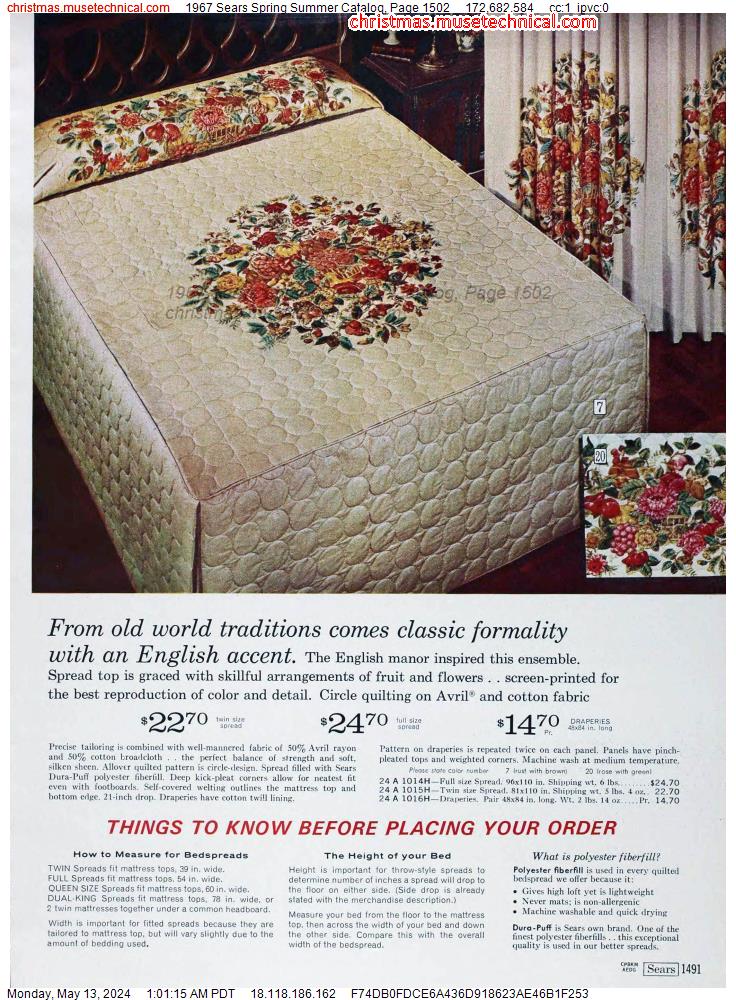 1967 Sears Spring Summer Catalog, Page 1502