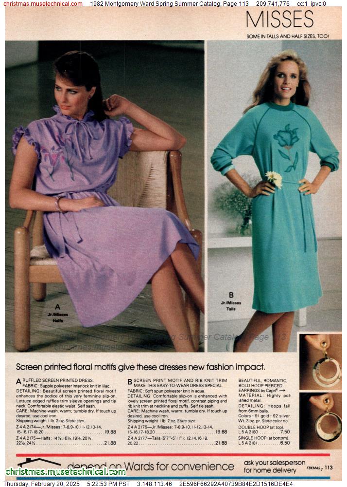 1982 Montgomery Ward Spring Summer Catalog, Page 113