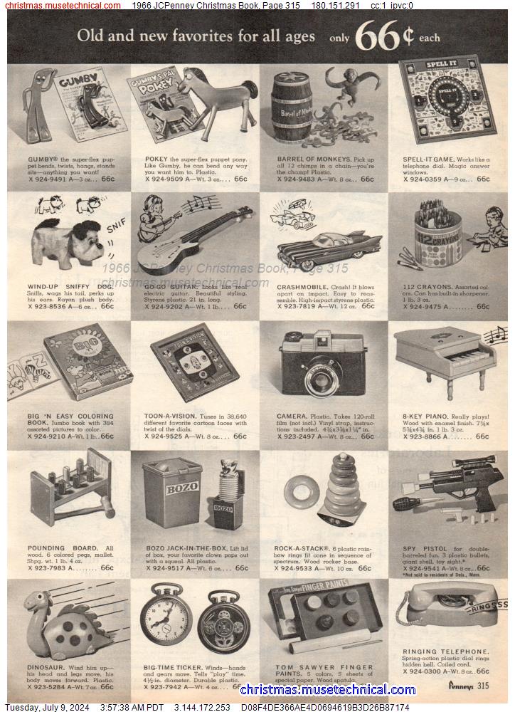 1966 JCPenney Christmas Book, Page 315