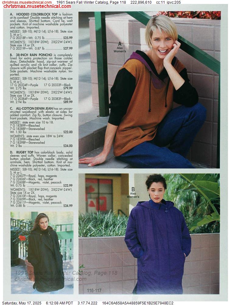 1991 Sears Fall Winter Catalog, Page 118