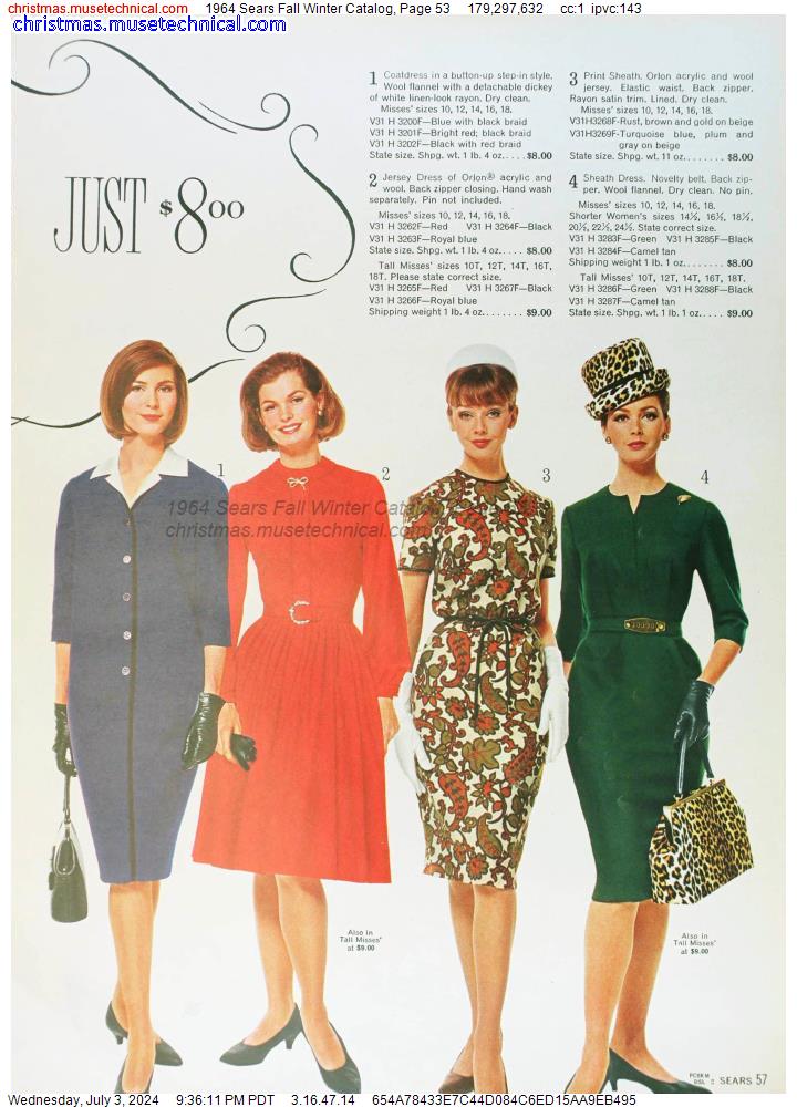 1964 Sears Fall Winter Catalog, Page 53