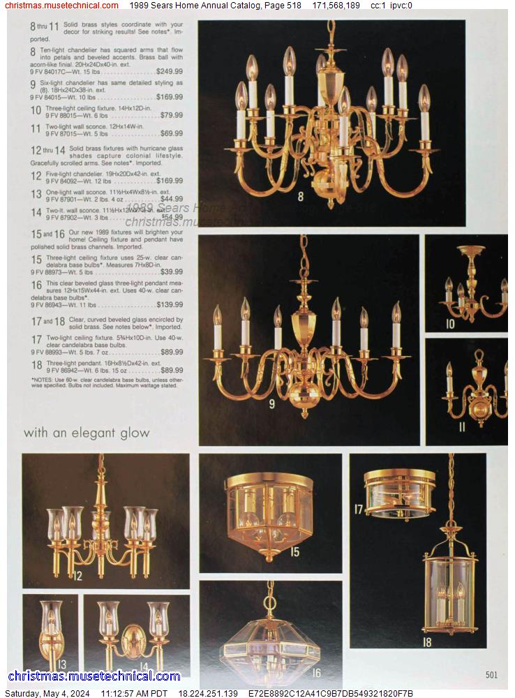 1989 Sears Home Annual Catalog, Page 518