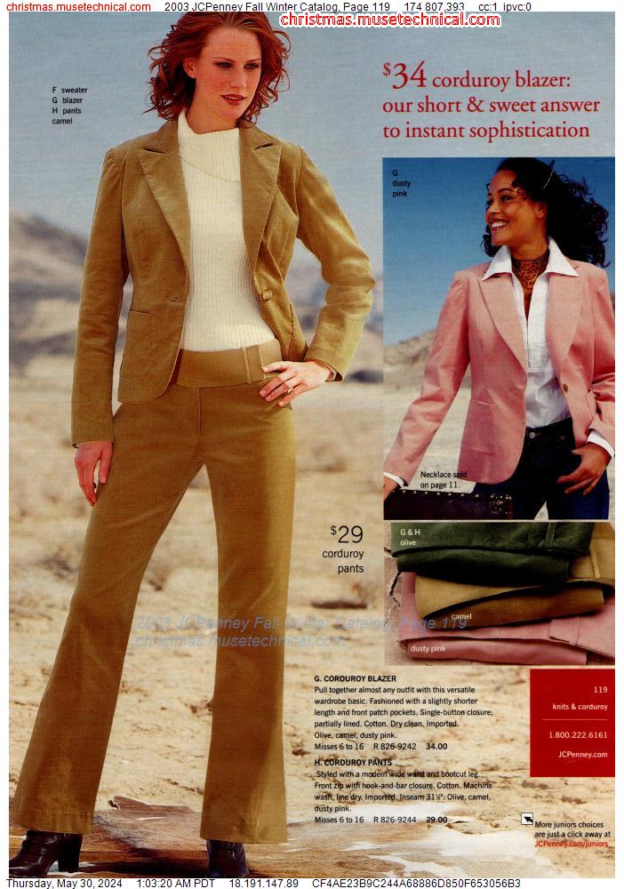 2003 JCPenney Fall Winter Catalog, Page 119