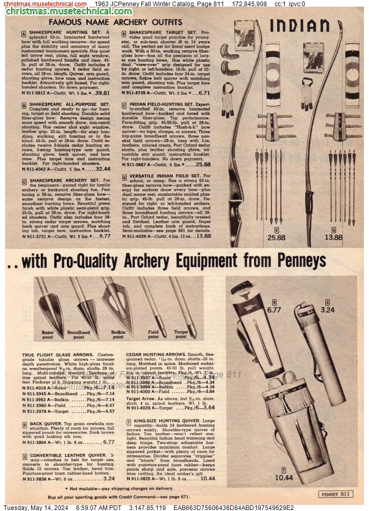 1963 JCPenney Fall Winter Catalog, Page 811