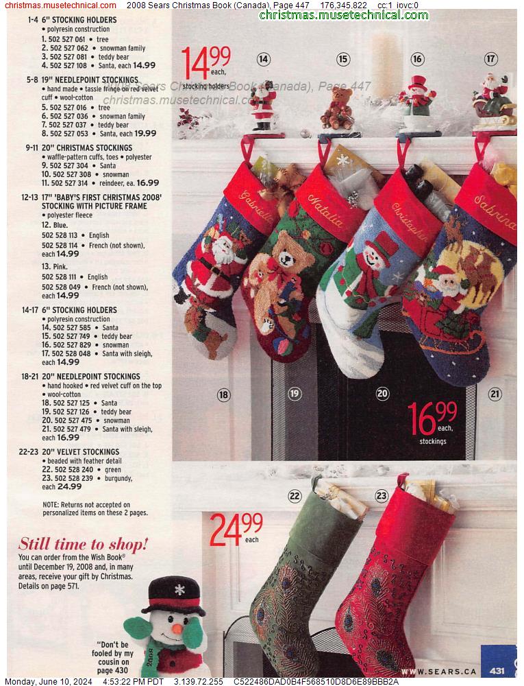 2008 Sears Christmas Book (Canada), Page 447