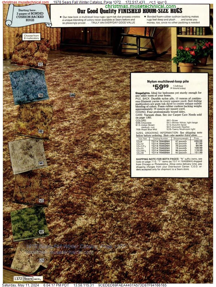 1978 Sears Fall Winter Catalog, Page 1372