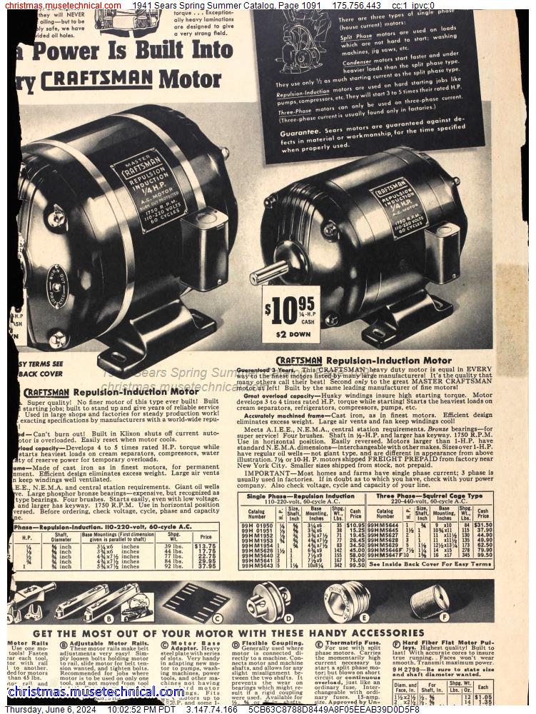1941 Sears Spring Summer Catalog, Page 1091