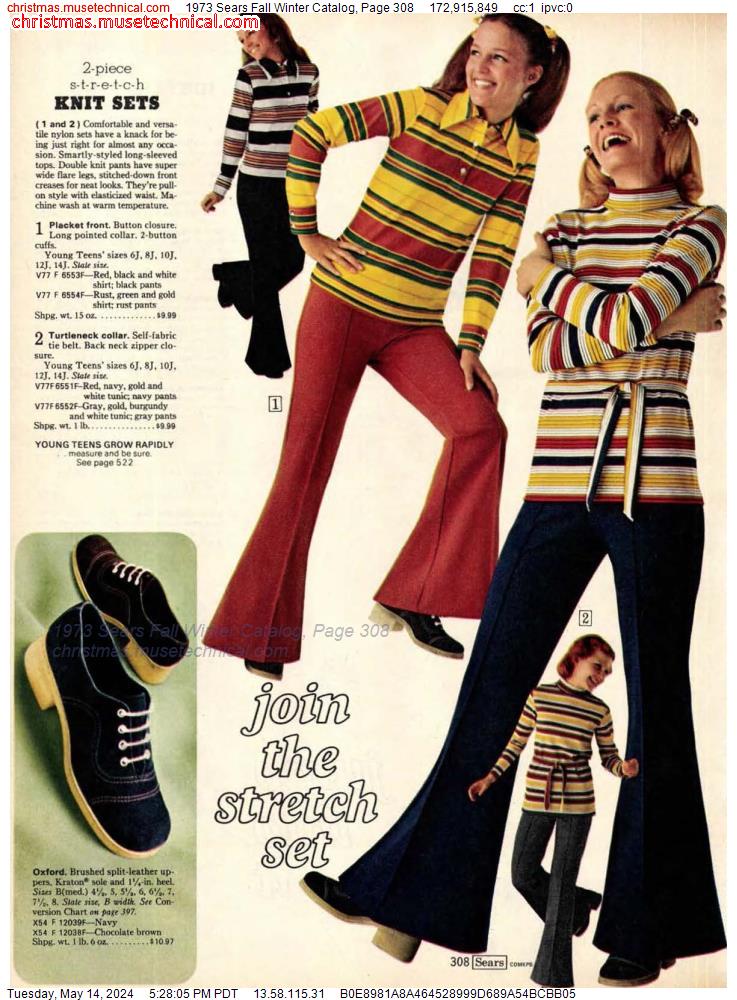 1973 Sears Fall Winter Catalog, Page 308