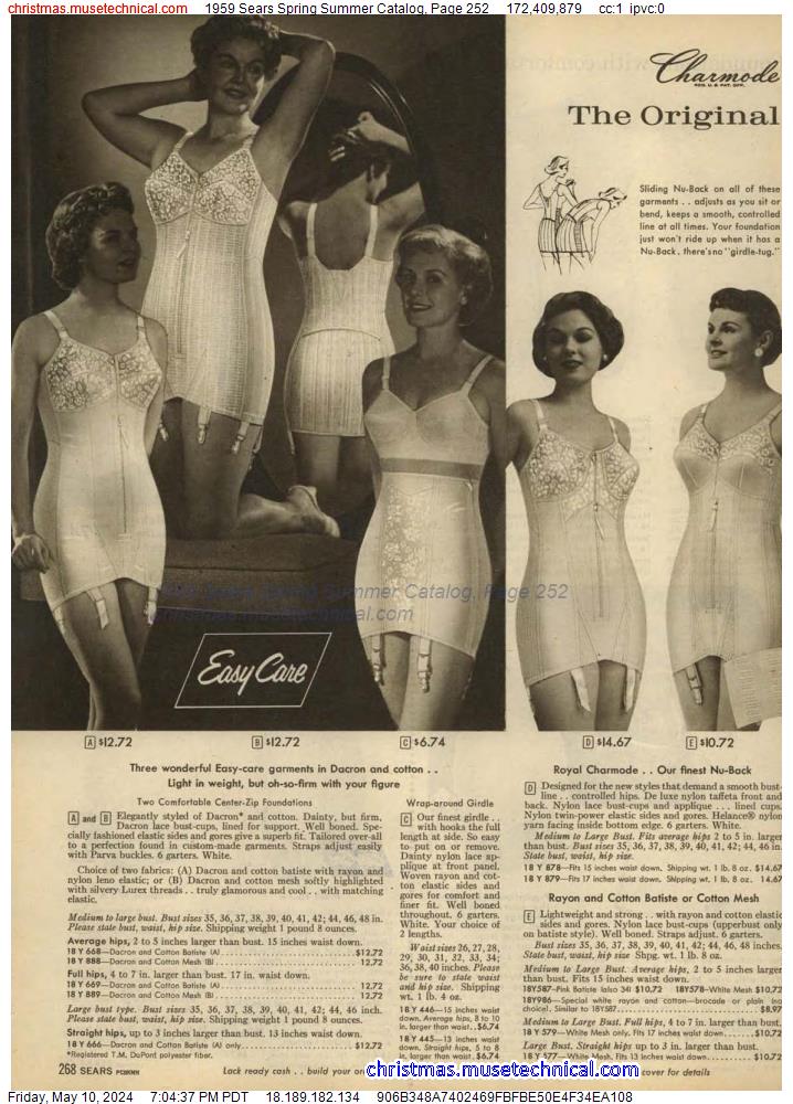 1959 Sears Spring Summer Catalog, Page 252