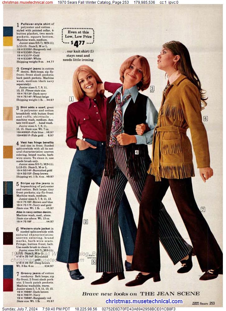1970 Sears Fall Winter Catalog, Page 253