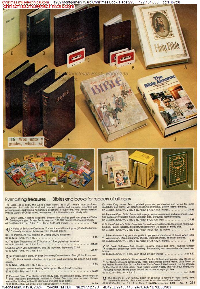 1982 Montgomery Ward Christmas Book, Page 295